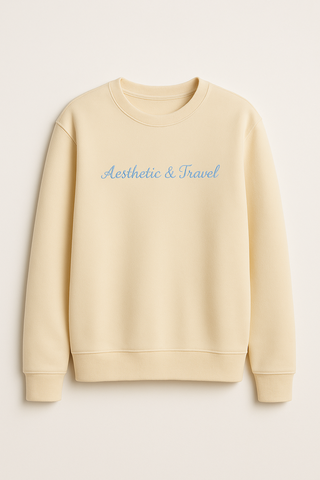 Butter Yellow Sweatshirt — Oversize Fit, Aesthetic & Travel