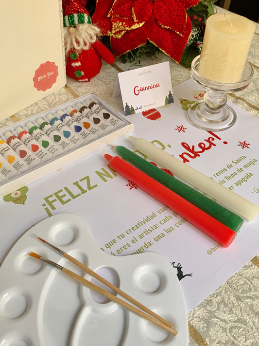 Giftbox Navideño DIY | Kit de Pintura para Velas
