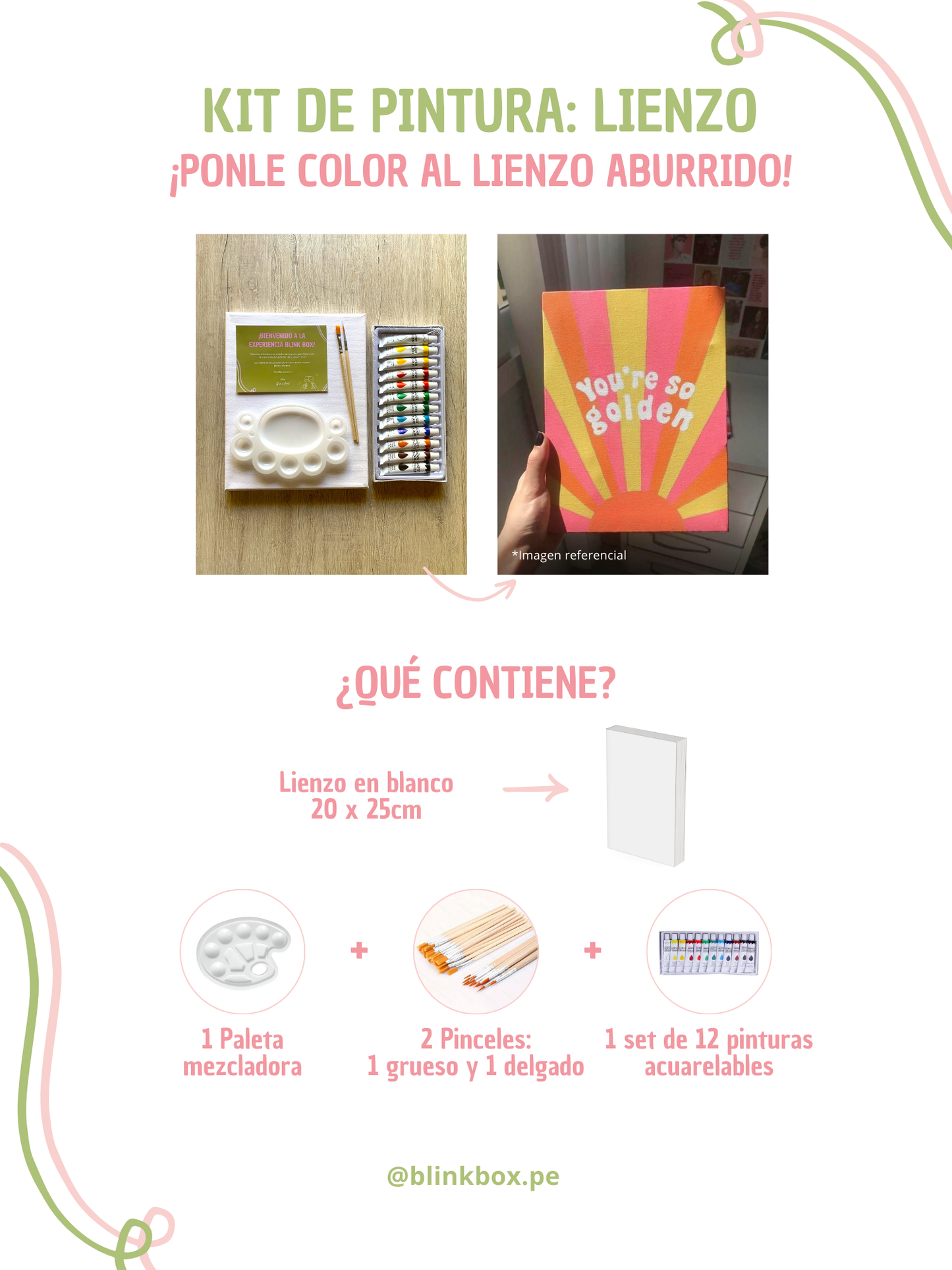 Kit de Pintura | Lienzo en blanco para pintar