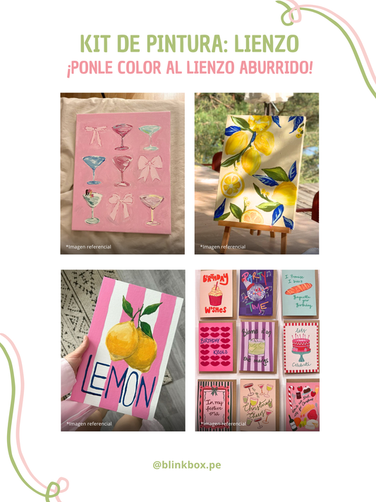 Kit de Pintura | Lienzo en blanco para pintar