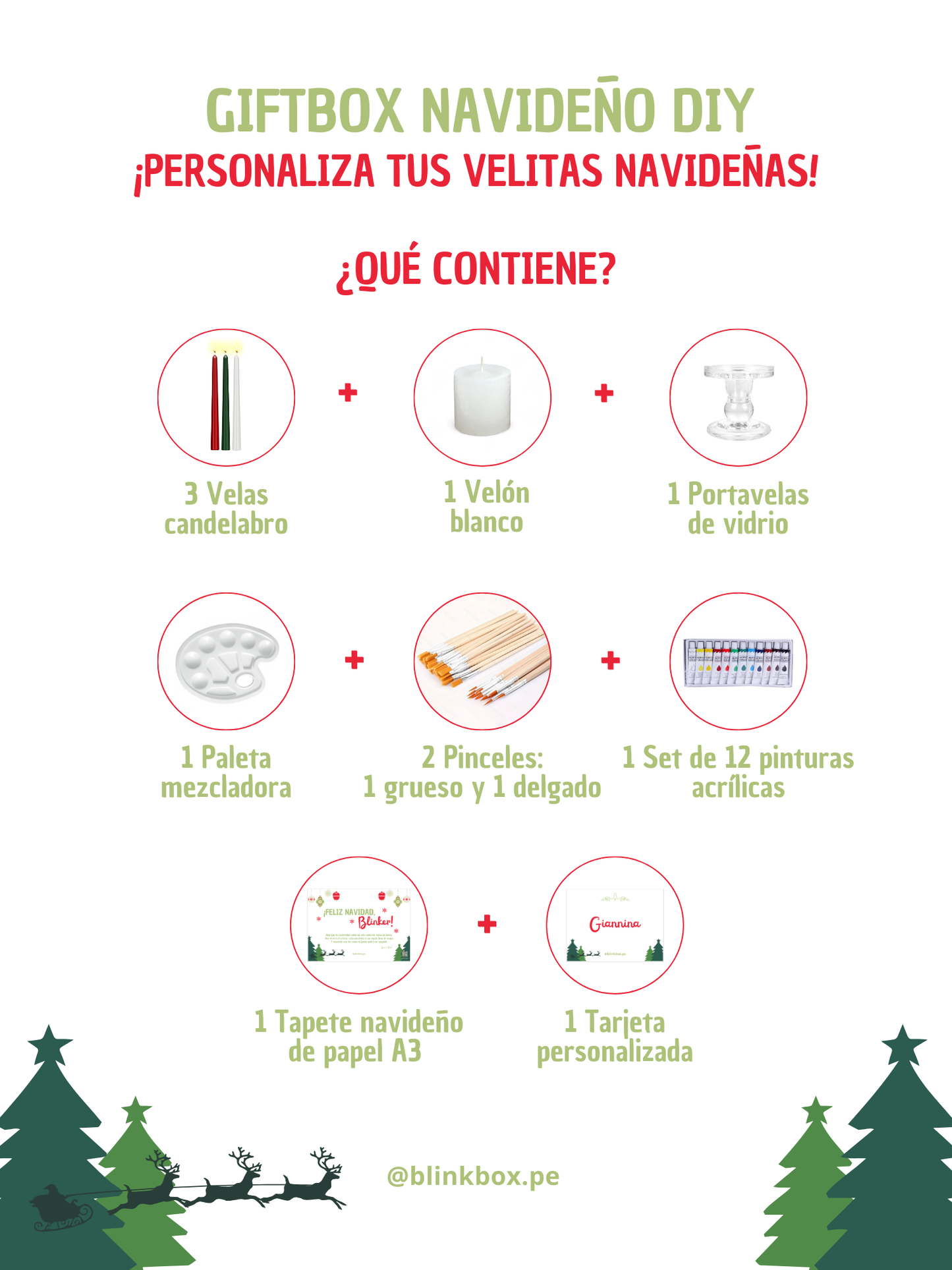 Giftbox Navideño DIY | Kit de Pintura para Velas
