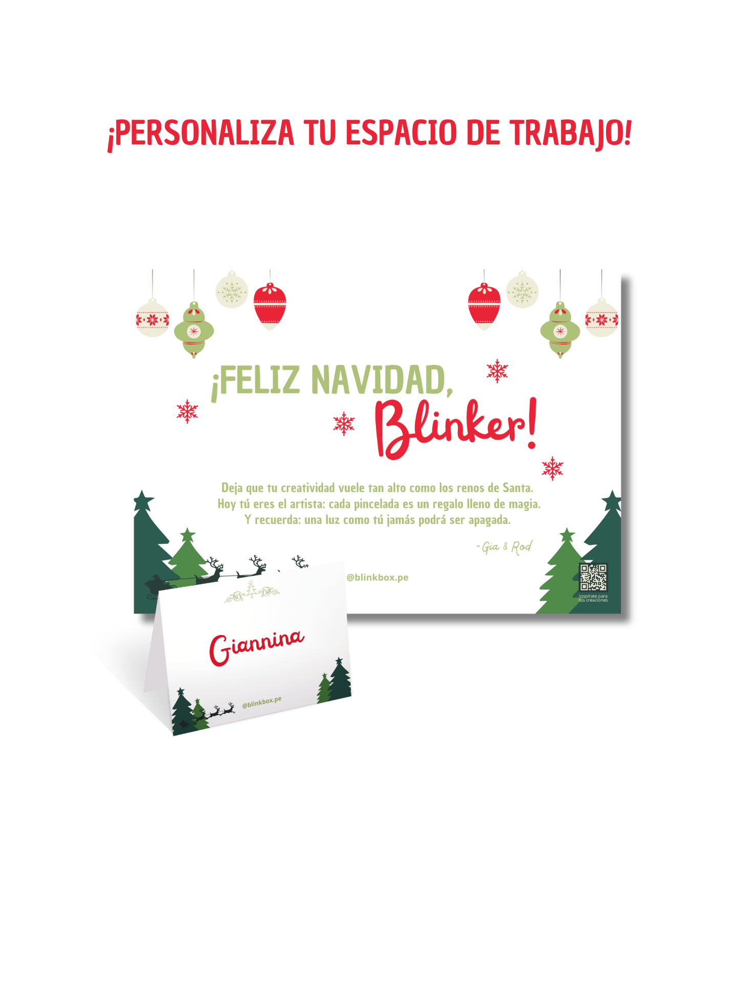 Complemento para Kits | Tapete Navideño A3 + Tarjeta del Artista