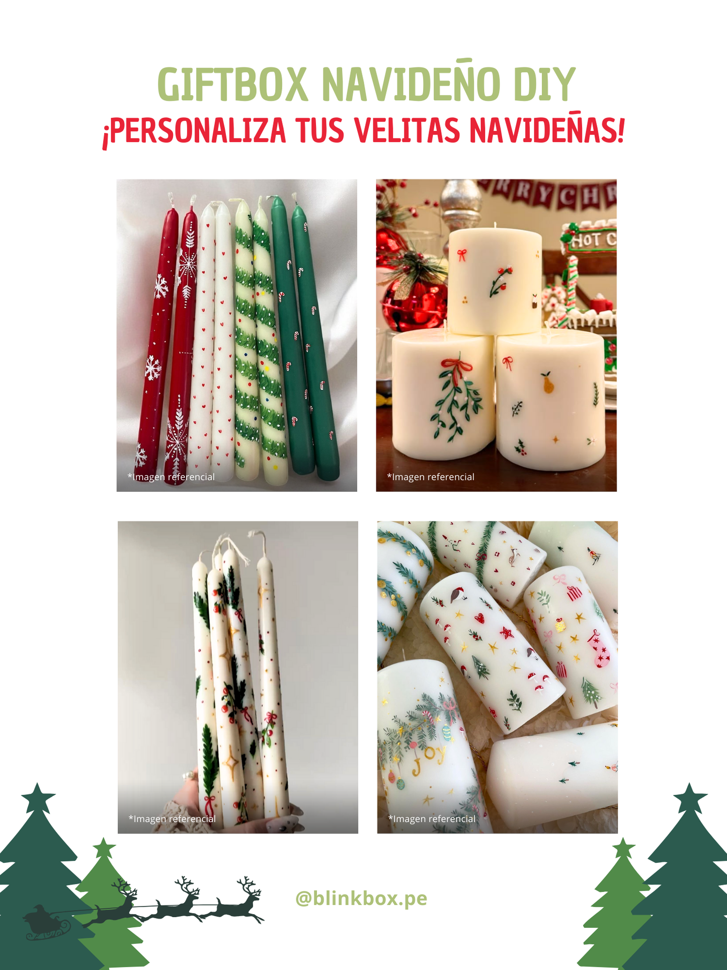 Giftbox Navideño DIY | Kit de Pintura para Velas
