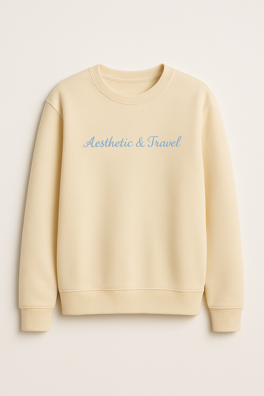 Butter Yellow Sweatshirt — Oversize Fit, Aesthetic & Travel