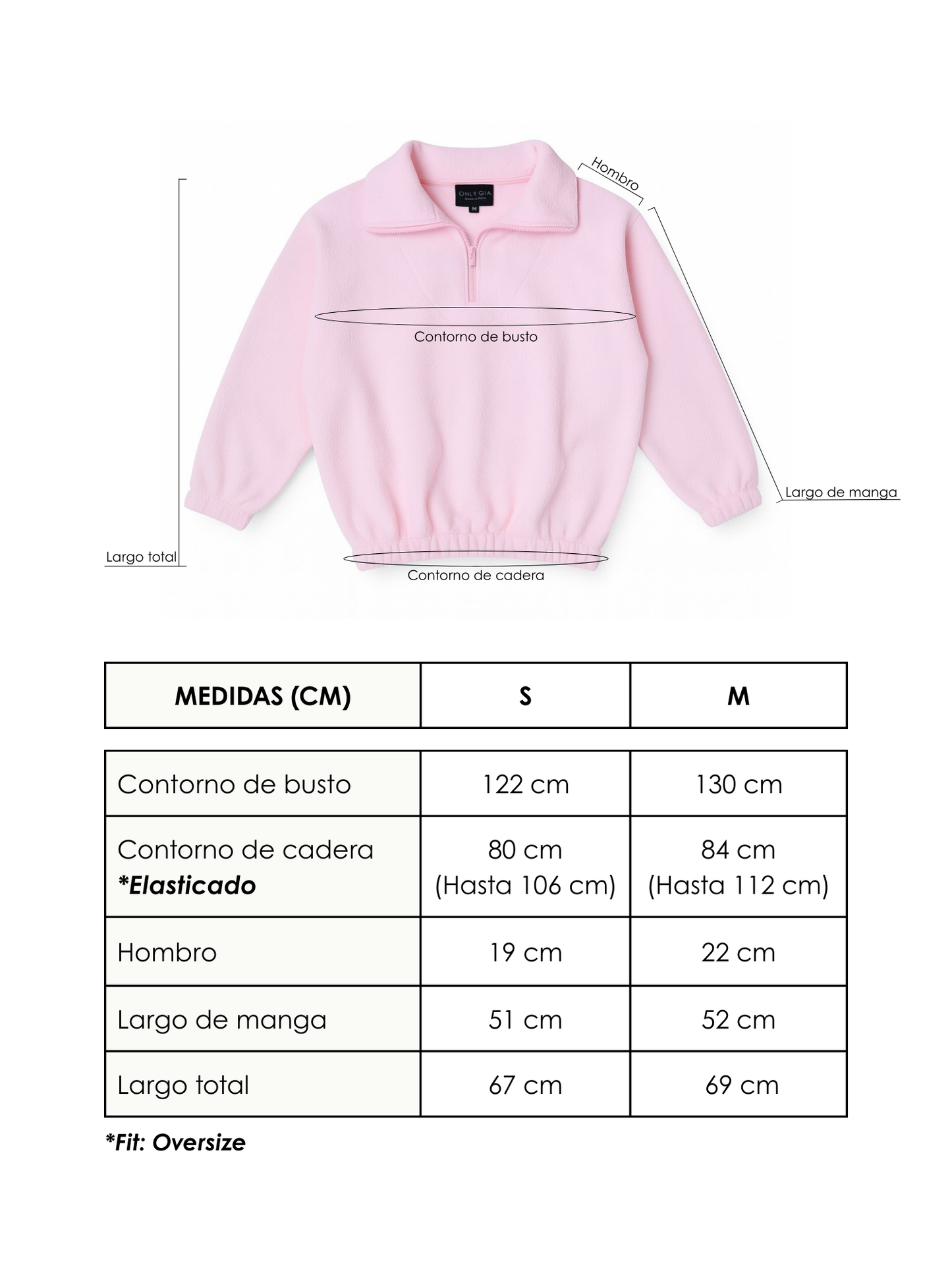 Polera Cozy | Rosado Pastel